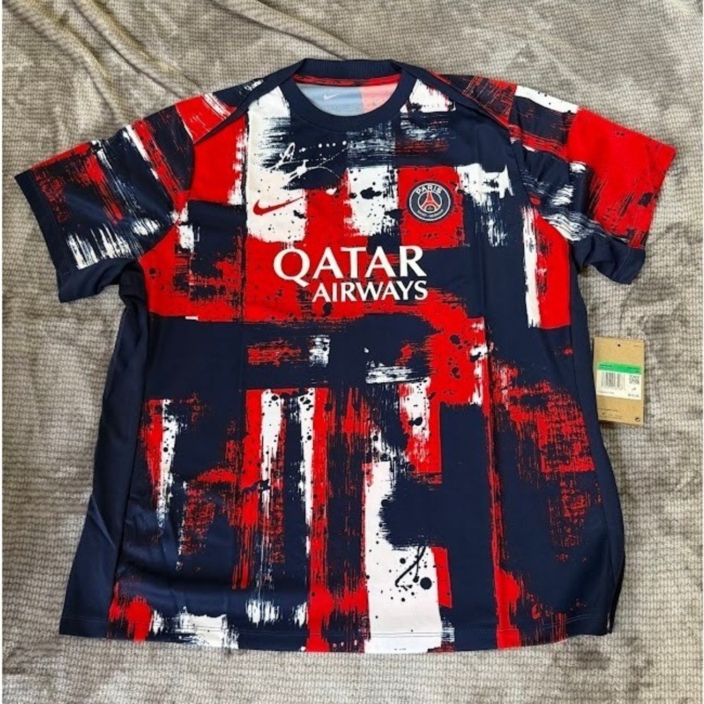 Nike‎ Paris Saint-Germain PSG Pre-Match Top Navy Red FN9737-411 Womens XL NEW